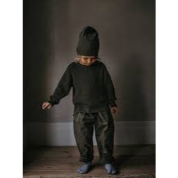 NWT The Simple Folk Kids The Twill Trouser in Olive 8/9 Years - Picture 2 of 9